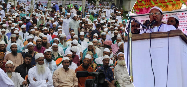 আওয়ামী লীগের মতো কিছু চাপিয়ে দিলে গদিতে থাকতে পারবেন না: চরমোনাই পীর