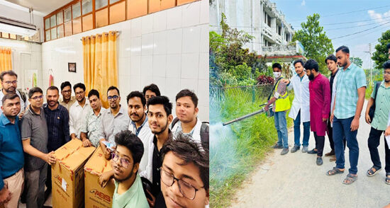 নবগঠিত শেবাচিম ছাত্রদলের নানা উদ্যােগ