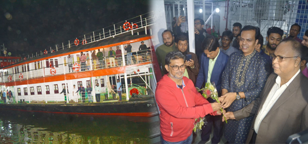 মাত্র ২০ যাত্রী নিয়ে বরিশালে পৌঁছাল শতবর্ষী স্টিমার ‘পিএস মাহসুদ’