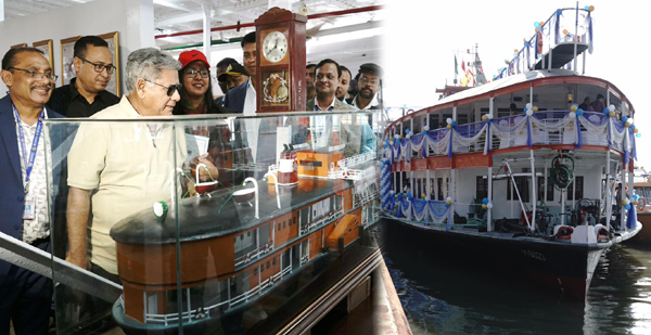 রাতে নয় দিনের আলোতে ঢাকা থেকে বরিশাল পর্যন্ত ‘পর্যটক সার্ভিসের’ যাত্রা শুরু করল প্যাডেল স্টিমার মাহসুদ