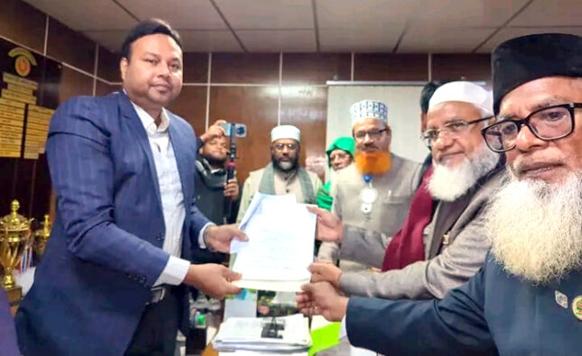 বরিশাল-৪ আসনে জামায়াত প্রার্থীর মনোনয়নপত্র দাখিল