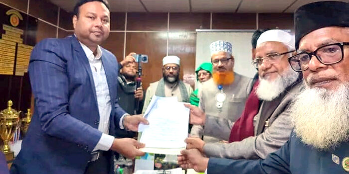 বরিশাল-৪ আসনে জামায়াত প্রার্থীর মনোনয়নপত্র দাখিল