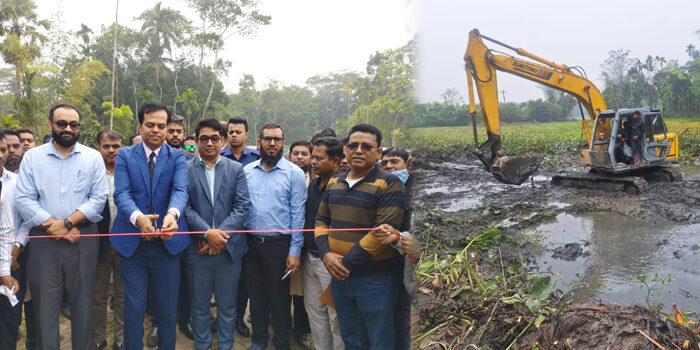 চরকাউয়ায় আড়াই হাজার একর জমির ফসল চাষে: খাল খনন উদ্বোধন