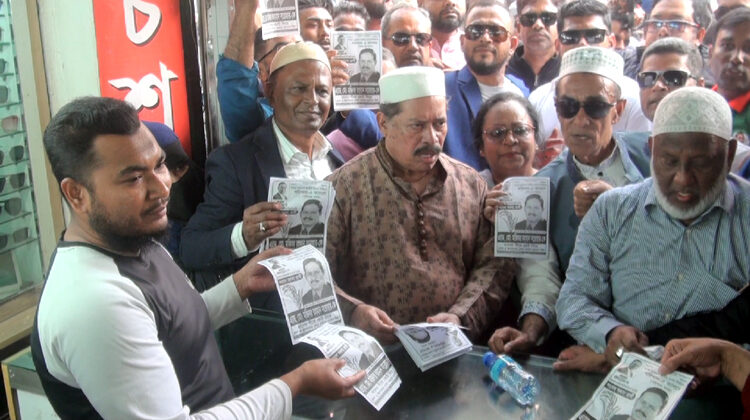 দোয়া মোনাজাতের মধ্য দিয়ে মজিবর রহমান সরওয়ার প্রচার প্রচারনা শুরু